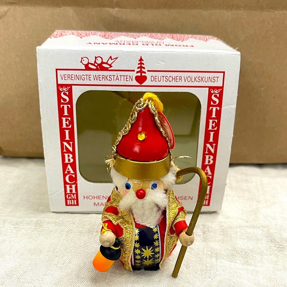 Steinbach Saint Nicholas Christmas ornament.